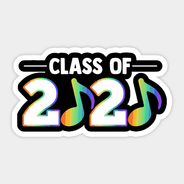 Band Geek Music Class Of 2020 Graduation Sticker by SperkerFulis